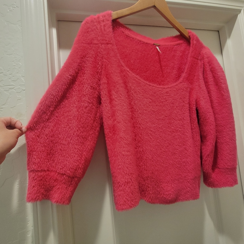 Cutest Hot Pink FP Sweater